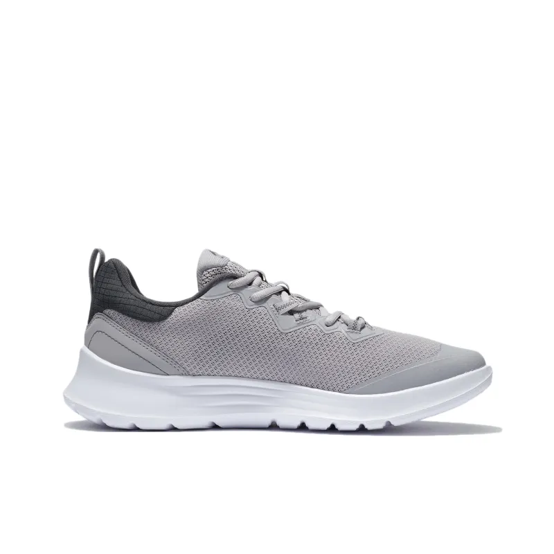 LiNing Slip Resistant And Abrasion Resistant Support Low Top Casual Running Shoes Men's Gray-1
