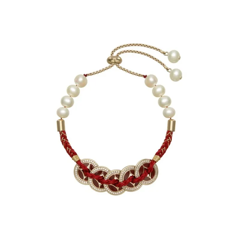 RiotLILY Cubic Zirconia+Pearl Bracelets Unisex-1