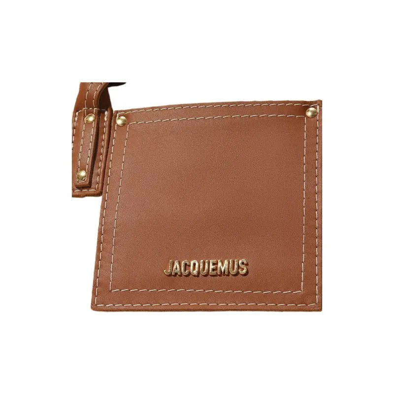 Jacquemus Palm Fiber Straw Bag One Shoulder Handbag Women's Light Umber-4