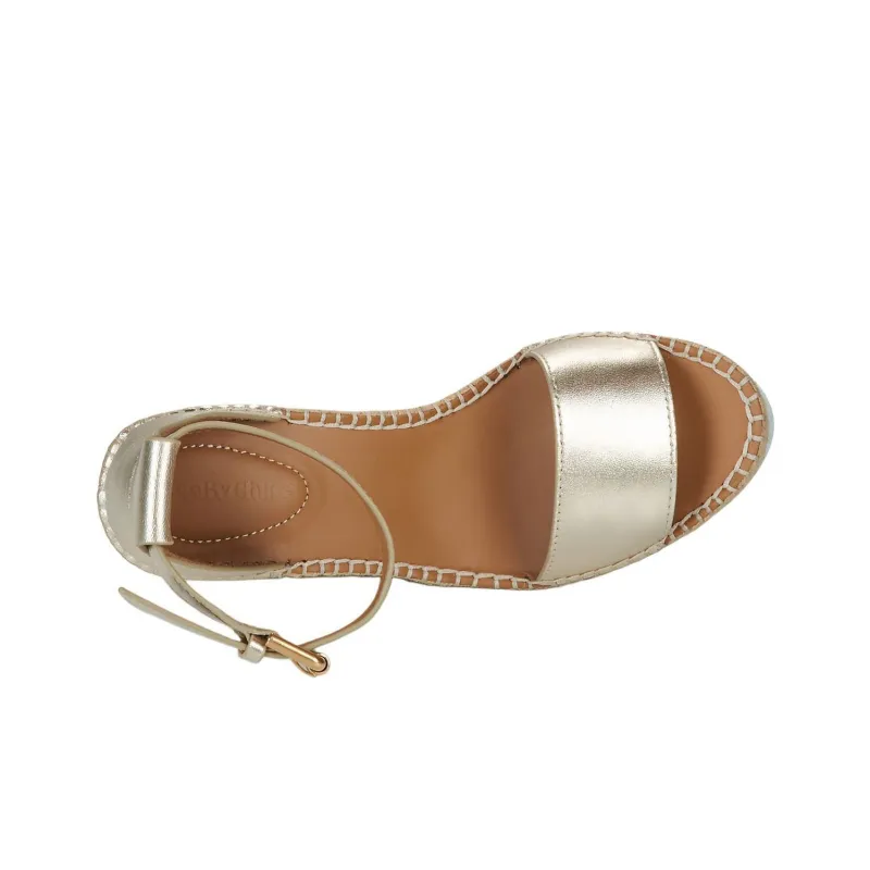 See By Chloe Glyn Strap Sandals Women's Gold-3