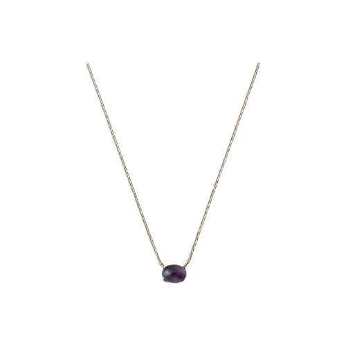 Ete K10 Mist Rose Gold Crystal Opal K10 Rose Gold Necklaces Women's Rose Gold