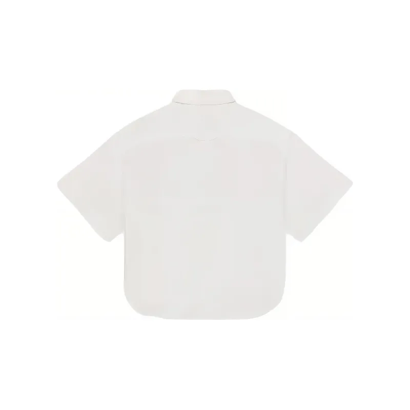KENZO Logo Patch Cropped Shirt-1