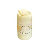 White Double Wall Coffee Insulated Cup-Kitten Set