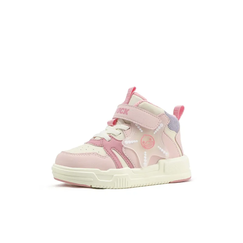 B.Duck Thermal High Top Kids' Skateboarding Shoes Children Aged 3 7 Years Old-1