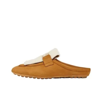 FENDI Baguette Wrap toe Slippers Women's Brown