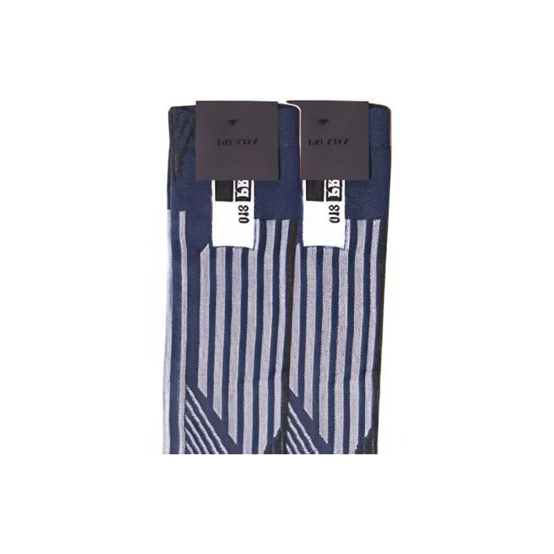 PRADA Men's Stripe Knitting Socks 1 Packs Blue-2