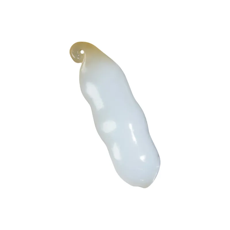 Jade Charm Yao Hetian Jade Pendants White Jade/Pale Greenish White Jade Unisex-0