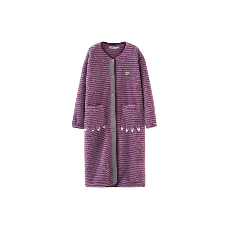 Beiyan Pajama Robe Women's Purple-0