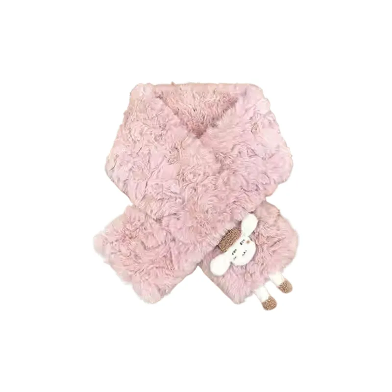 Yalu Polyester Plush Yarn Scarf Unisex Gift Box Set-4