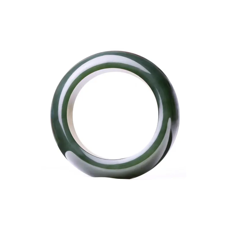 Run Ding Hetian Jade Rings Green Jade Unisex-5