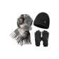 Scarf+Hats & Caps+Black Gloves