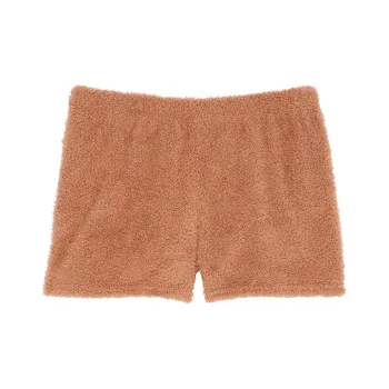 Victoria's Secret PINK Co ZZZy Fleece Boxy Pajama Shorts / Toffee Pajama Pants Women's Toffee