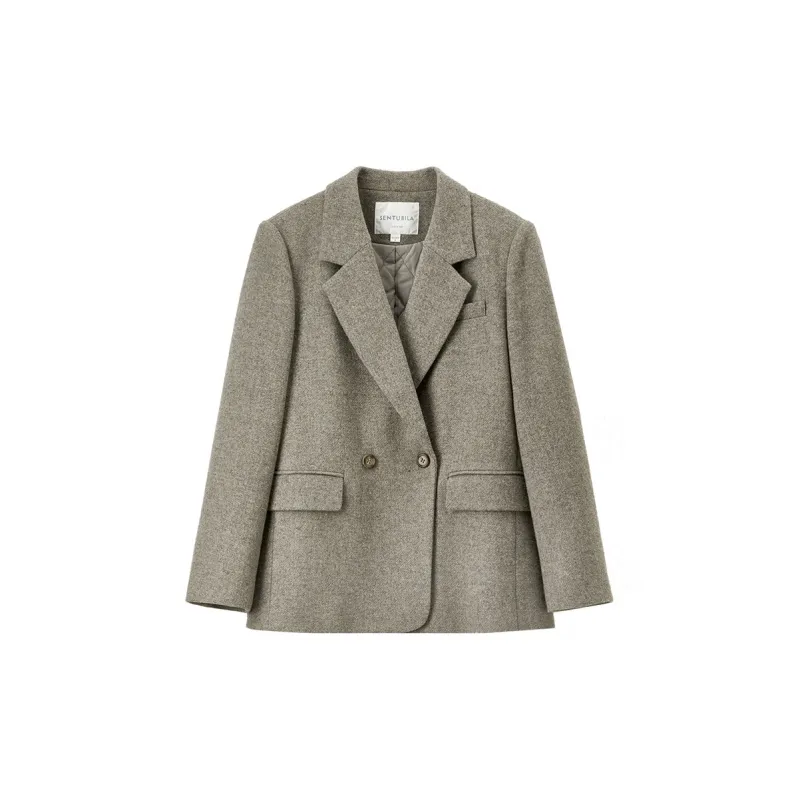 SENTUBILA Coats Women's Green-0