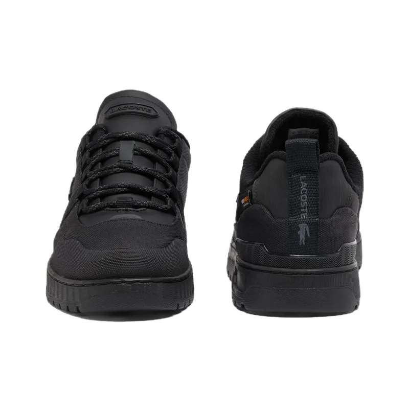 LACOSTE T-Clip Slip-Resistant Low-Top Skateboard Shoes Men's Black-3