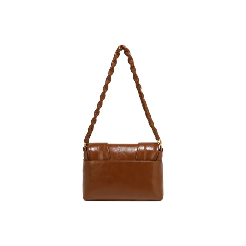 Disney PU Pleated Small Square Bag Regular Women's Black/Coffee/Burgundy-88