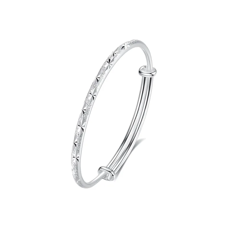 Original Summer 999 Fine Silver Bangles Women's-0