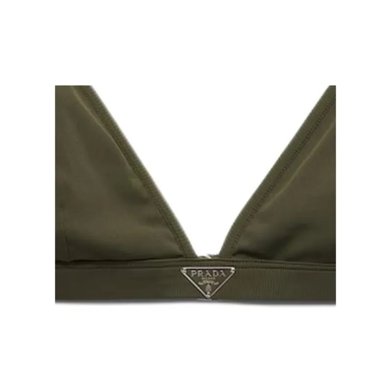 PRADA SS24 Bikini Women's Green Camouflage-2