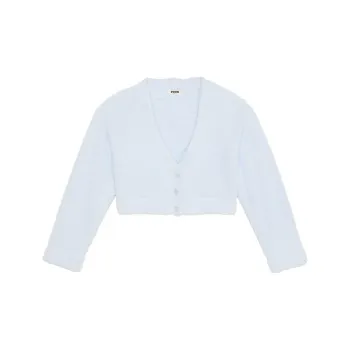 Victoria's Secret PINK Co-ZZZy Fleece Cropped Cardigan / HB Pajama Tops Women's Hydrangea Blue