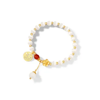 7℃ Glass Cat Eye Bracelets Unisex