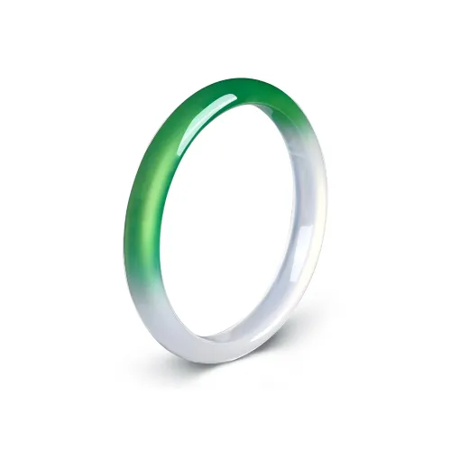 Cuiya Golden Building Chalcedony Bangles Women's
