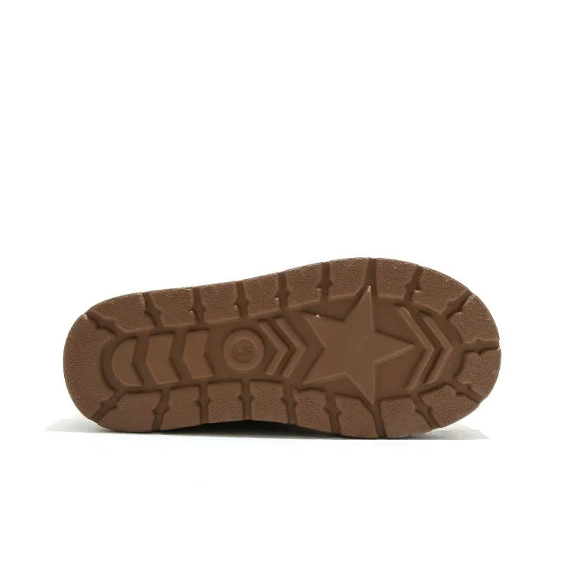 HUANQIU Thermal Slip Resistant And Abrasion Resistant Low Top Skateboard Shoes Women's Coffee Brown-6