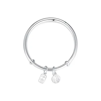 CHIEMOT S999 Fine Silver Bangles Unisex