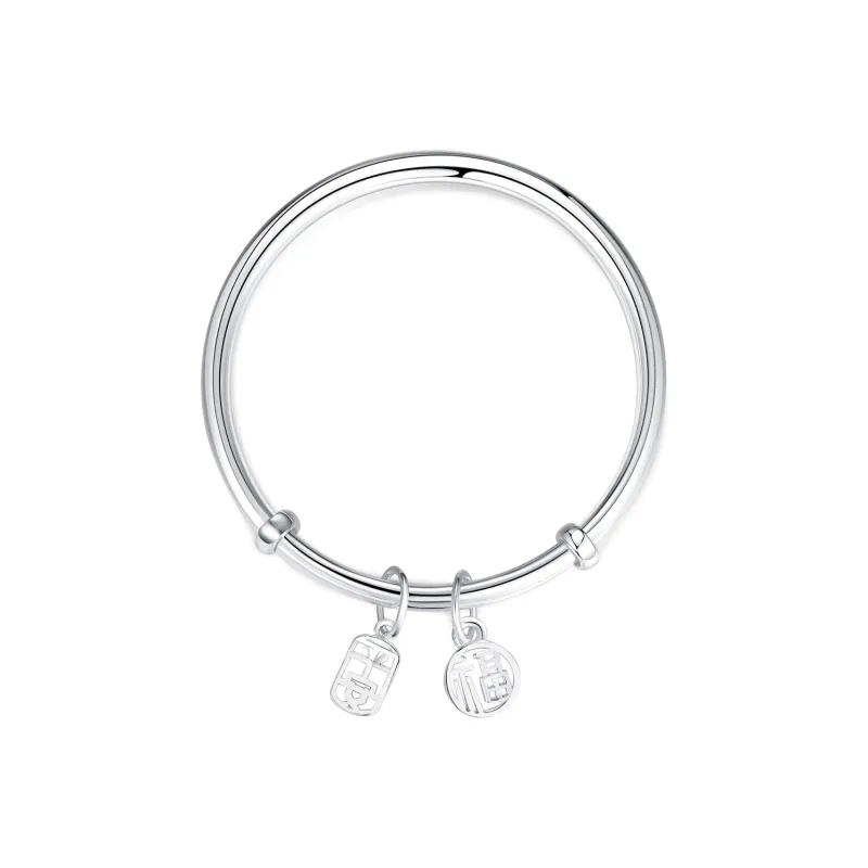 CHIEMOT S999 Fine Silver Bangles Unisex-0