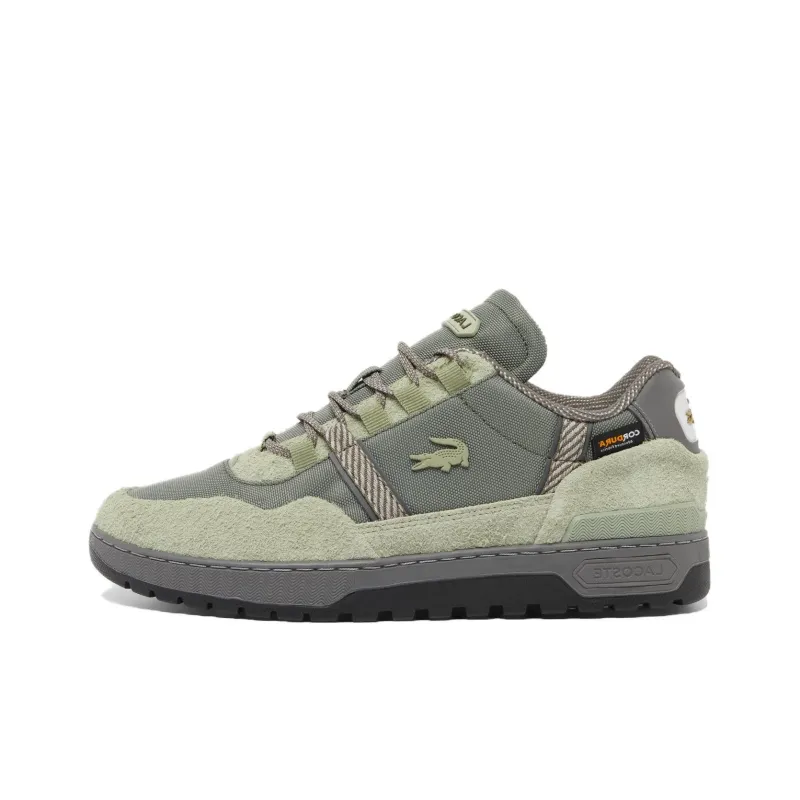 LACOSTE T-Clip Slip-Resistant Low-Top Skateboard Shoes Men's Green-0
