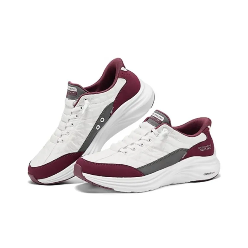 Skechers SPORT MENS Abrasion Resistant Lightweight Slip Resistant Low Top Running Shoes Men's White Red-1