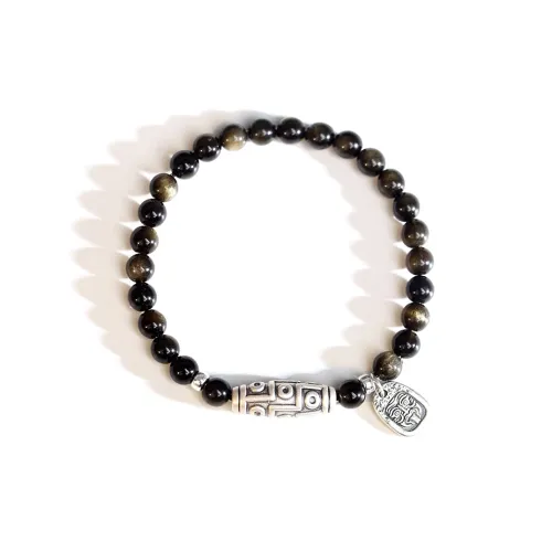 Moon Jewelry Obsidian Bracelets Unisex