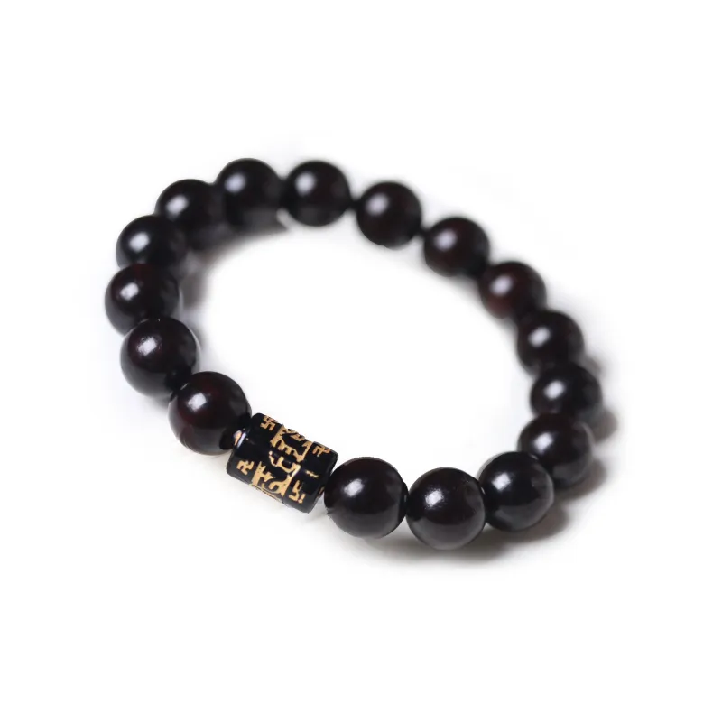 LINKY Laboratory Small Leaf Red Sandalwood Bracelets Unisex-0