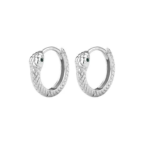 AITAO 999 Fine Silver Sterling Silver Hoop Earrings Unisex