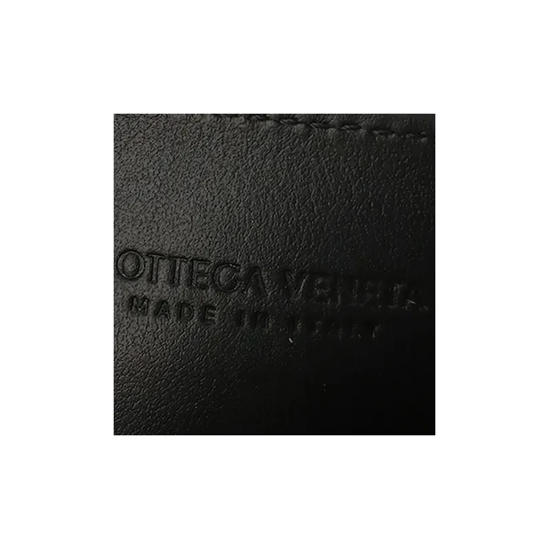 Bottega Veneta Cow Leather Card Holder Men's Black-6