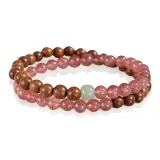 Strawberry Quartz Double Wrap