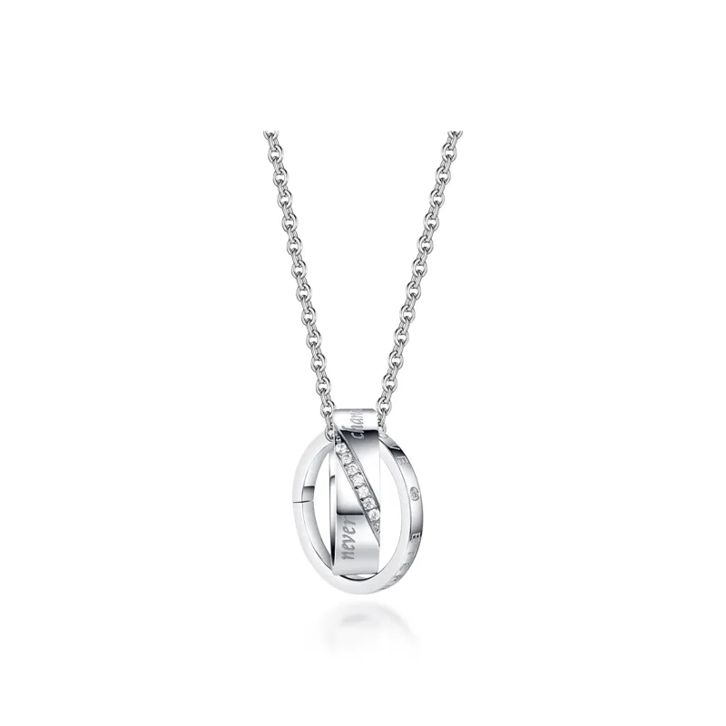 V.WI Titanium Steel Necklaces Unisex-0