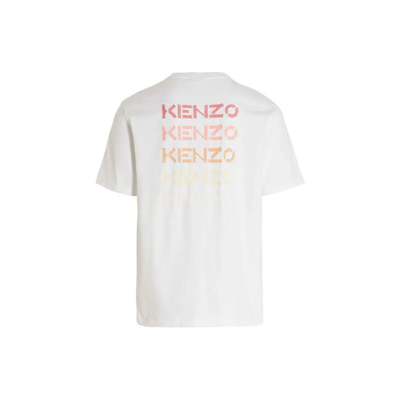 KENZO Letter Logo SS22 T Shirt Men's White-1