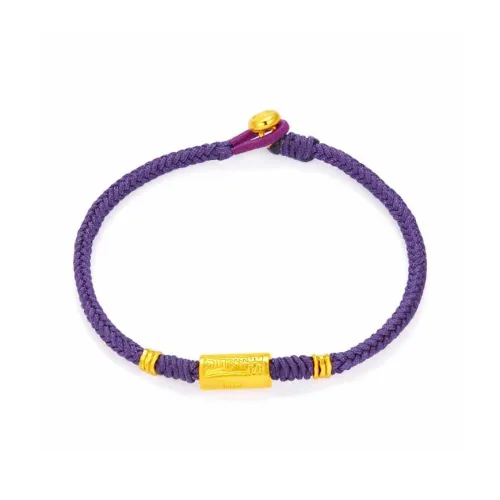 Ruinuo Five Gods Of Wealth Hand Woven Good Luck Bracelet 999 Solid Gold Priced In Gram Bracelets Women's