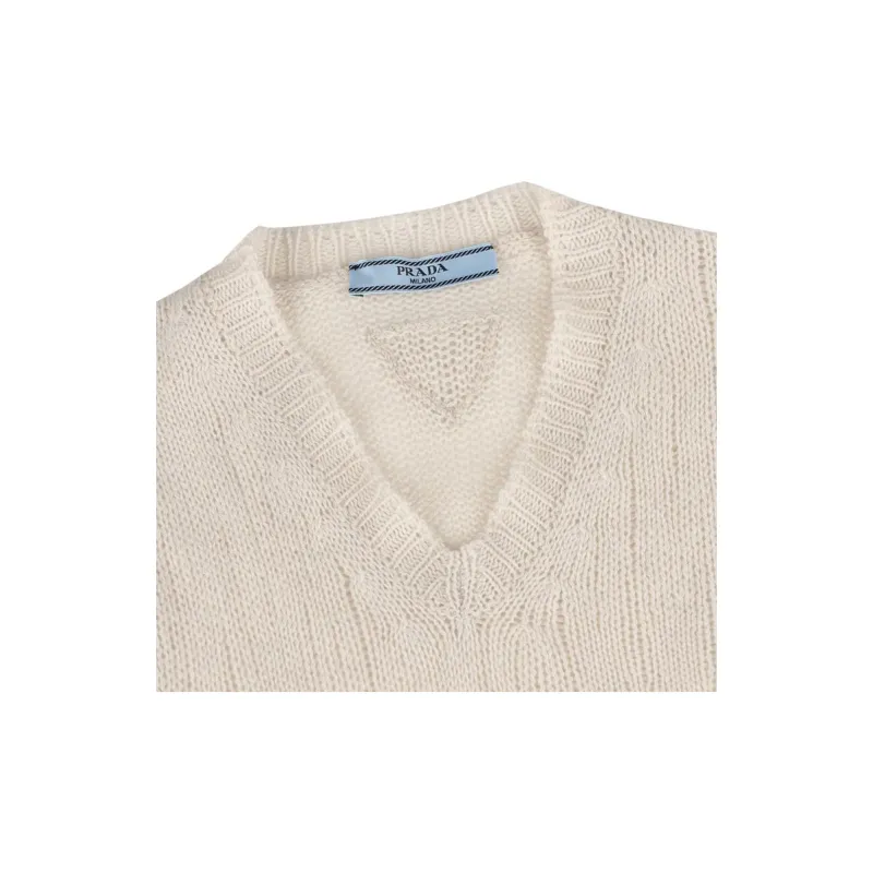 PRADA V Neck Knitted Vest-2