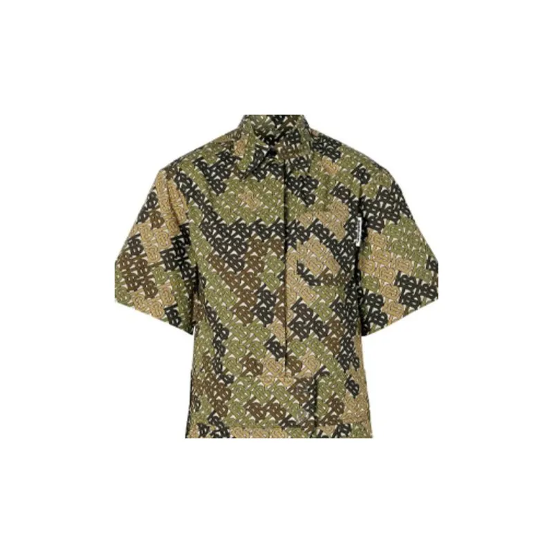 Burberry Short-Sleeved Dresses Women's Army Green-4