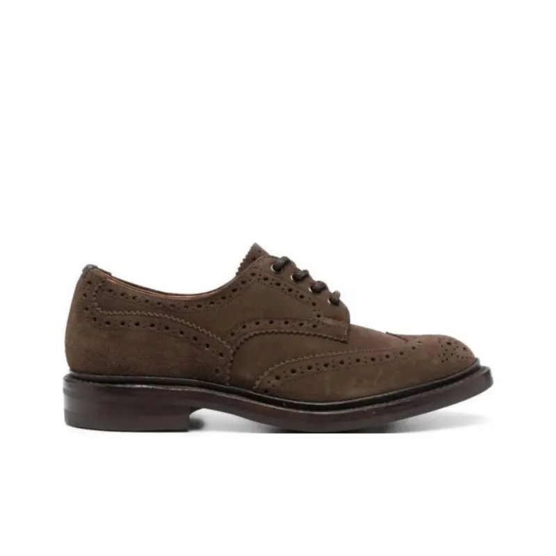 Tricker's Brogue-detail Suede Brogues-1