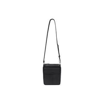 FERRAGAMO Leather Small Square Bag Shoulder Bag Crossbody Bag Small Size Men's Black