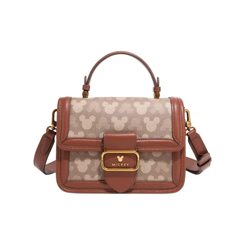 Disney Mickey Series PU Shoulder Bag, Crossbody Bag, Handbag Medium Size Women's Brown