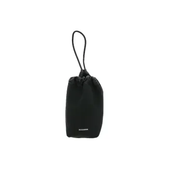JIL SANDER Linen Canvas Canvas Bag Clutches Women's Black