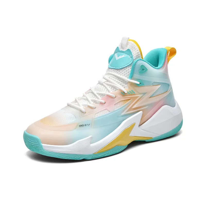 MUSNODO Shock Absorbers With Slip Resistant And Abrasion Resistant Properties High Top Basketball Shoes Unisex-7