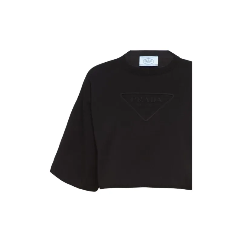 PRADA Crop Tops Women's Black-2
