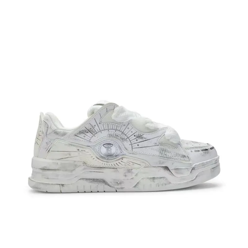 U.T.B Horizon001 Trailblazer Series Low Top Skateboard Shoes Unisex Ice White-1