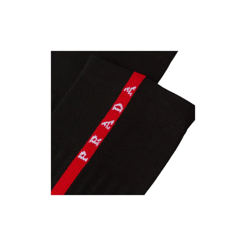 PRADA Mid-Calf Socks Men's 1 Pack Black-3