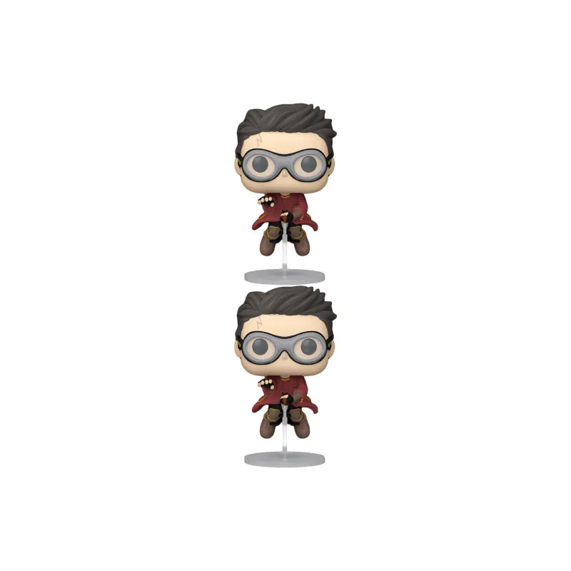 Funko x HARRY POTTER POP! Harry Riding A Flying Broom With A Broom Chibi Figures-3