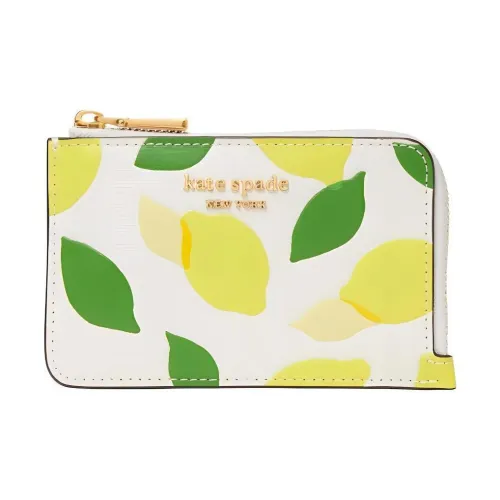 Kate Spade Leather Card Holder Wallet Unisex Multicolor