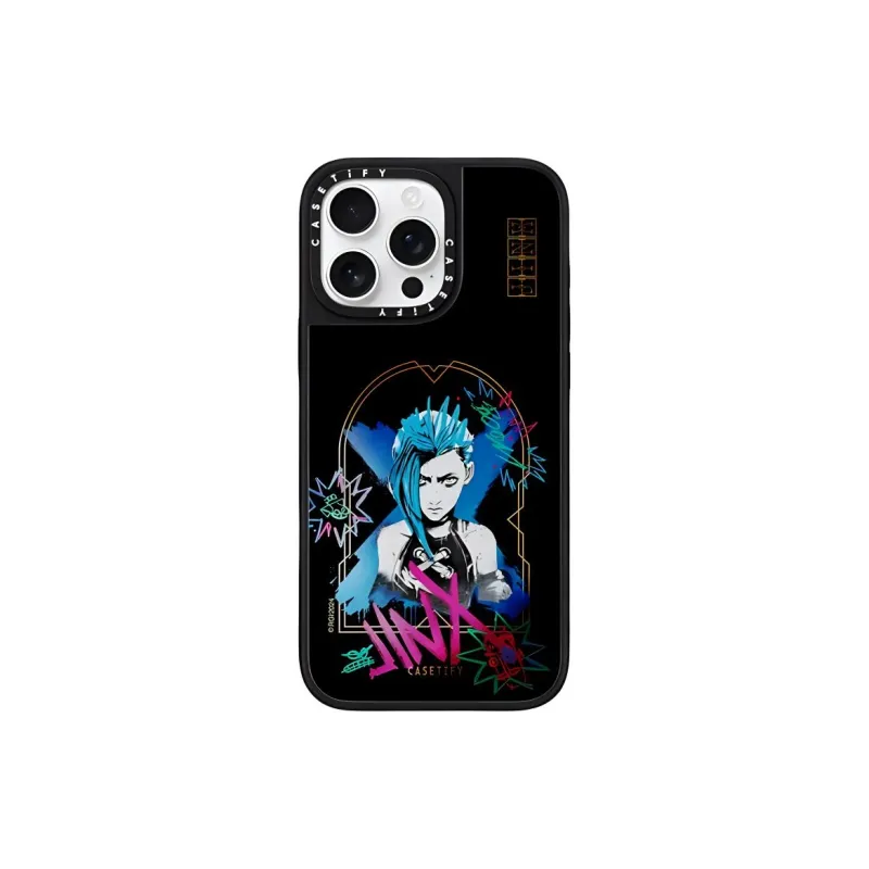 CASETIFY TPU+PC Material Steam Punk Style Jinx Phone Cases Compatibility With Apple 15/16 Collection-0